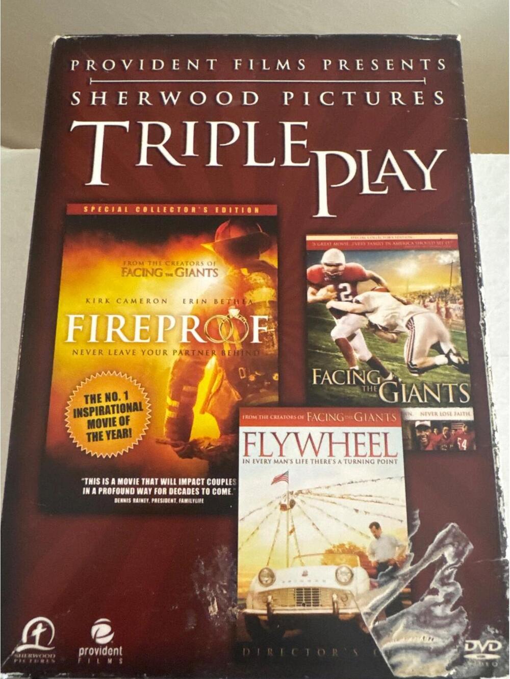 Sherwood Pictures Triple Play: Fireproof, Facing Giants, Flywheel (DVD, 3 Discs)